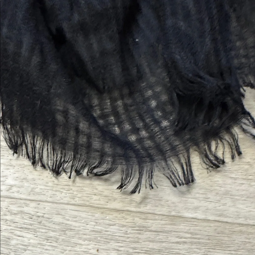 Charming Charlie Black Sheer Scarf